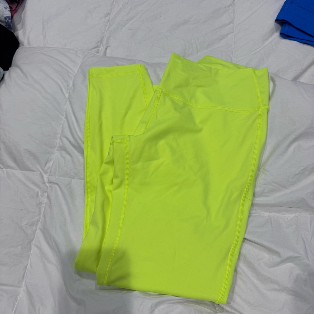Lululemon Align Neon Yellow Leggings 25”